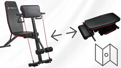 Reguliuojamas sulankstomas treniruočių suolas Fit4Med FIT-848