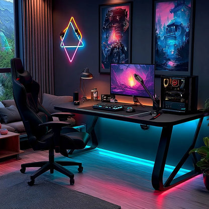 Reguliuojamas USB žaidimų mikrofonas su LED apšvietimu „NanoRS RS710“ transliacijoms