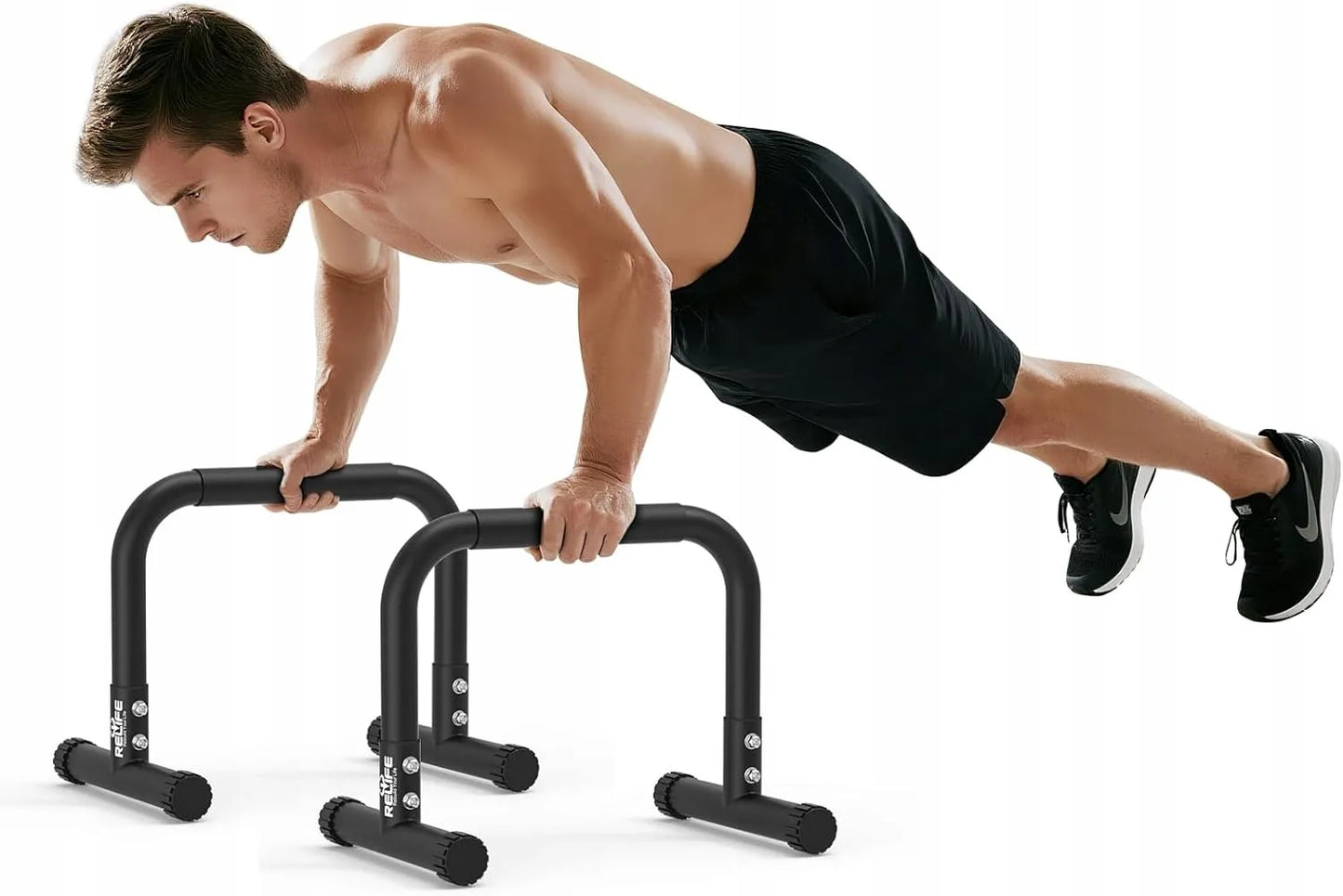 Reguliuojami skersiniai atsispaudimams Dip Station Parallettes 36 cm