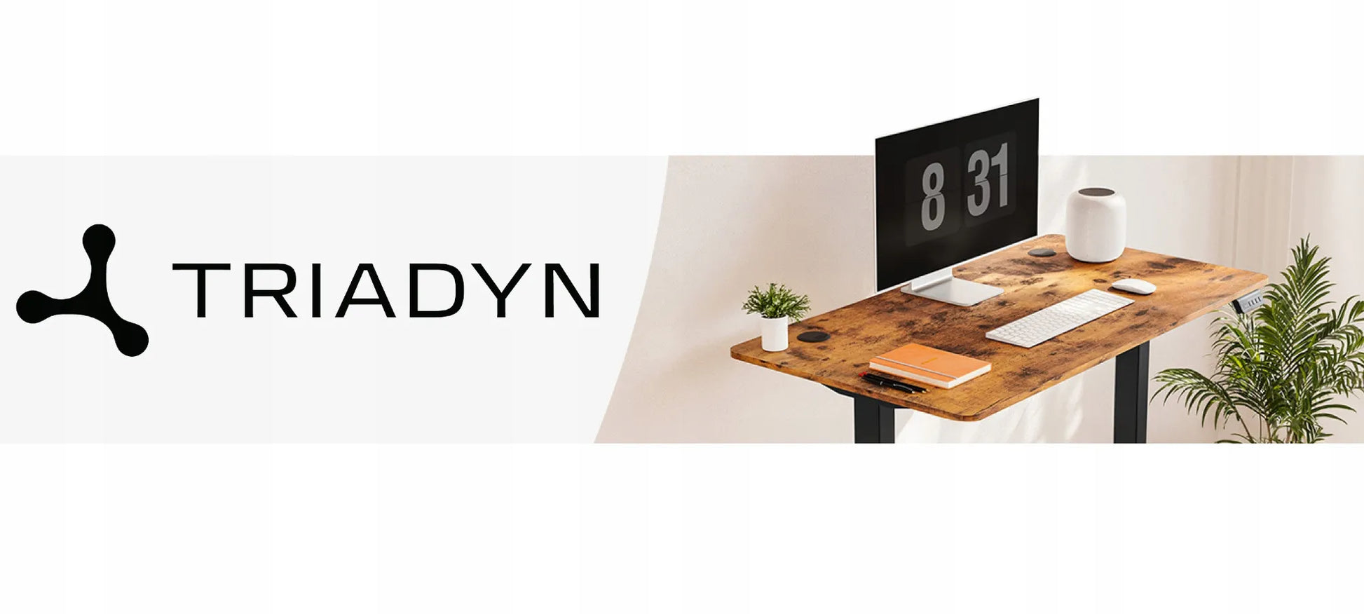 Reguliuojamo aukščio elektrinis žaidimų stalas Triadyn WorkBase 1206 120x60cm