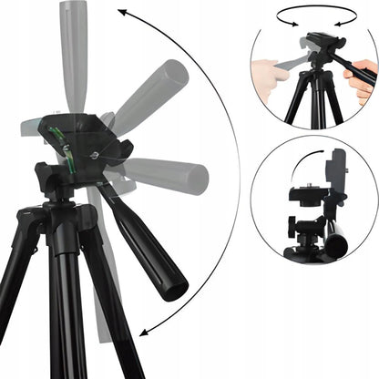 RETOO 4 viename trikojis 103 cm su laikikliu fotoaparatui ir telefonui bei pulteliu asmenukėms