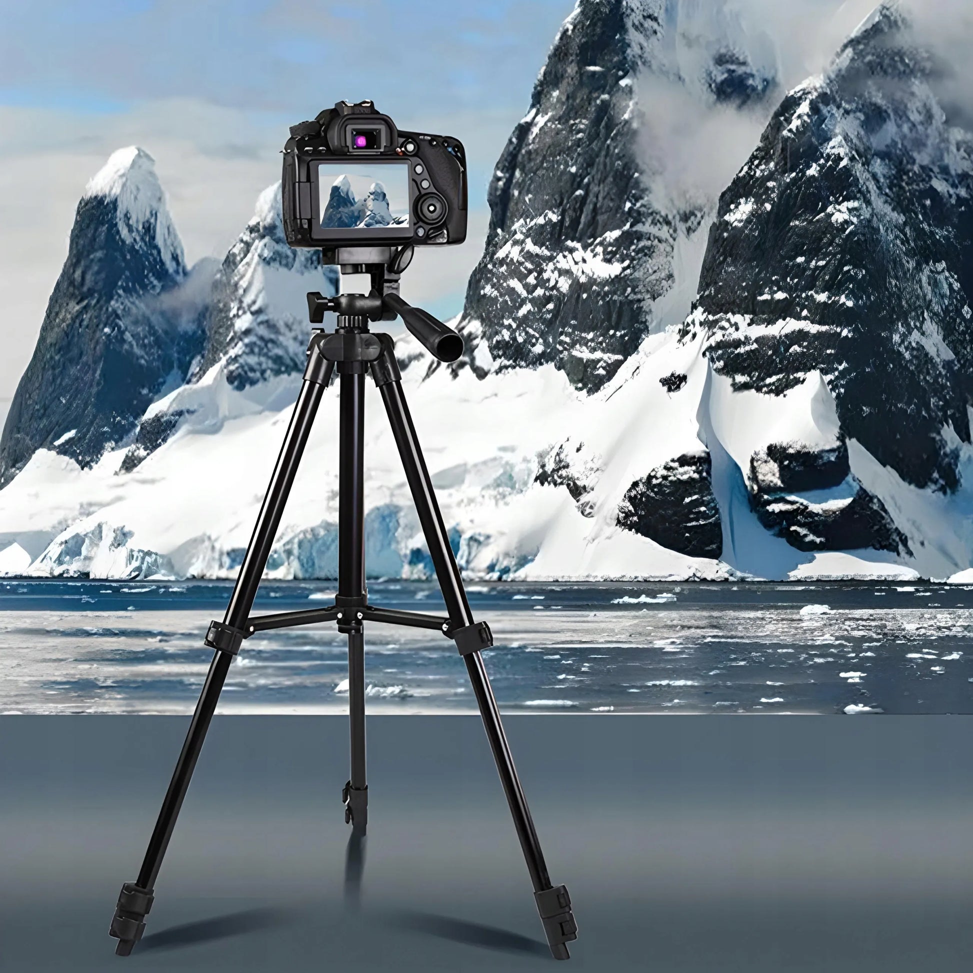 RETOO 4 viename trikojis 103 cm su laikikliu fotoaparatui ir telefonui bei pulteliu asmenukėms