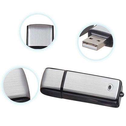 RETOO 8 GB USB mini diktofonas, garso įrašytuvas su balso aktyvavimu, iki 16 val. įrašymo