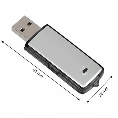 RETOO 8 GB USB mini diktofonas, garso įrašytuvas su balso aktyvavimu, iki 16 val. įrašymo