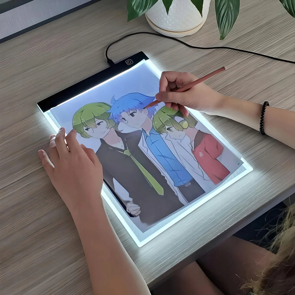RETOO A4 LED šviečianti braižymo lenta kalkėms ir piešimui