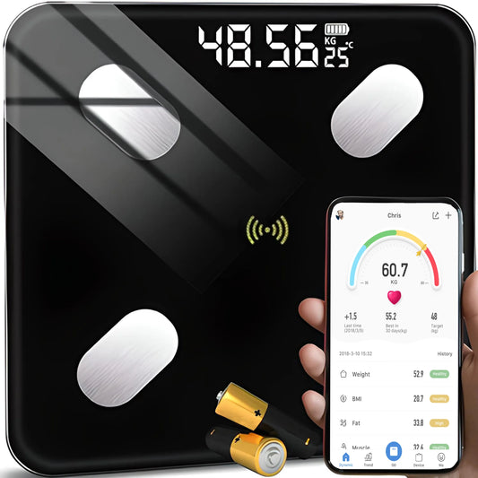 RETOO ANALITINĖ VONIOS SVARSTYKLĖS SLIM 180KG SMART 17w1 IŠMANIOSIOS TIKSLIOS