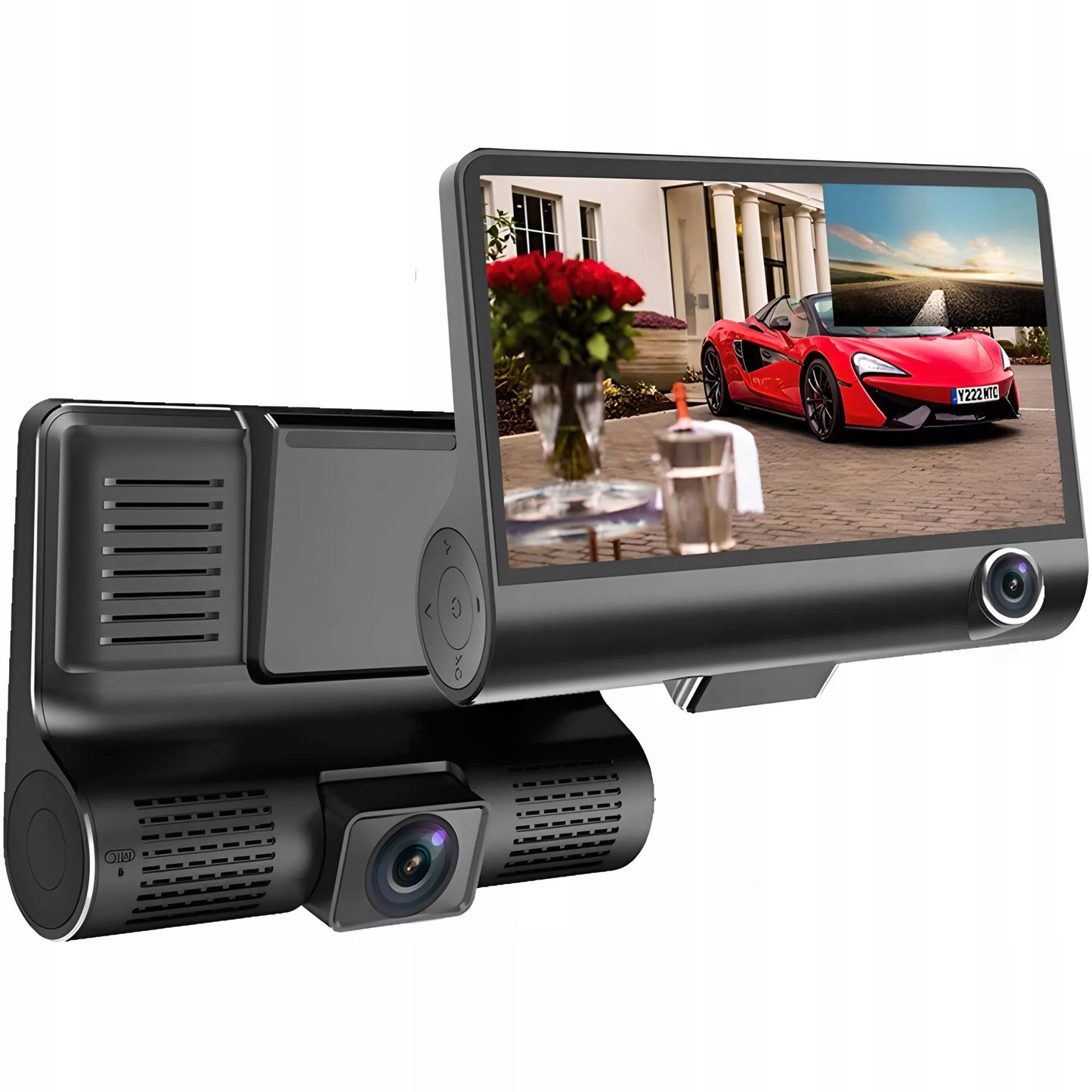 RETOO automobilinis vaizdo registratorius M038 5Mpx 3 kamerų Full HD + galinio vaizdo kamera