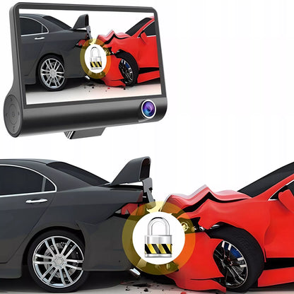RETOO automobilinis vaizdo registratorius M038 5Mpx 3 kamerų Full HD + galinio vaizdo kamera