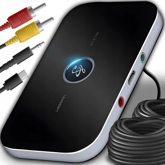 RETOO „Bluetooth“ adapteris: imtuvas ir siųstuvas, AUX garso jungtis su laidais