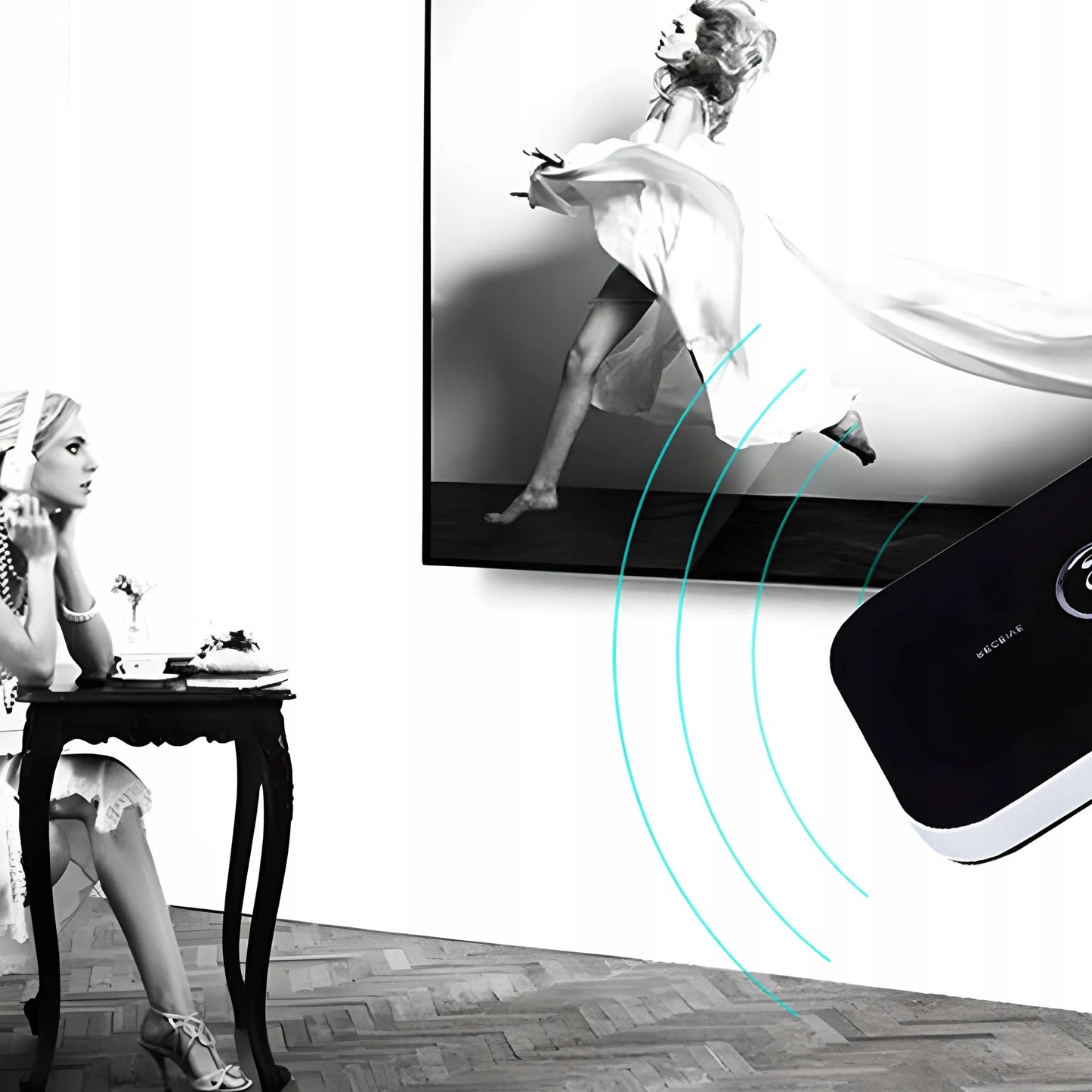 RETOO „Bluetooth“ adapteris: imtuvas ir siųstuvas, AUX garso jungtis su laidais