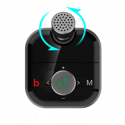 RETOO „Bluetooth“ garso FM MP3 siųstuvas + greitasis USB SD LCD QC3.0 RGB įkroviklis