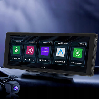 RETOO DRIVETECH ER1077 automobilinė multimedijos stotelė su CarPlay, Android Auto ir atbulinės eigos kamera