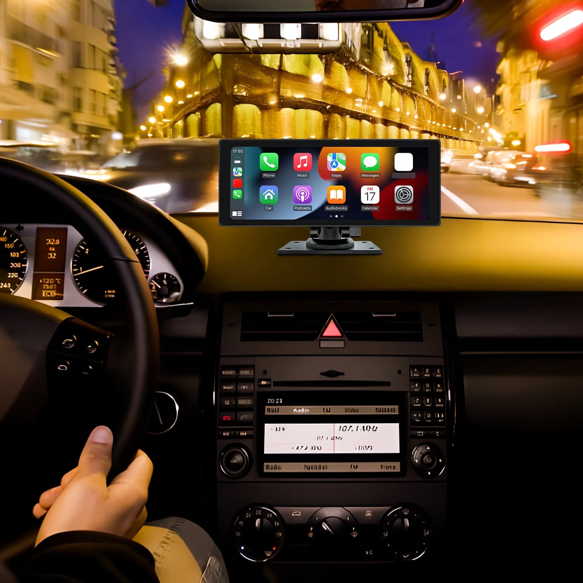RETOO DRIVETECH ER1077 automobilinė multimedijos stotelė su CarPlay, Android Auto ir atbulinės eigos kamera