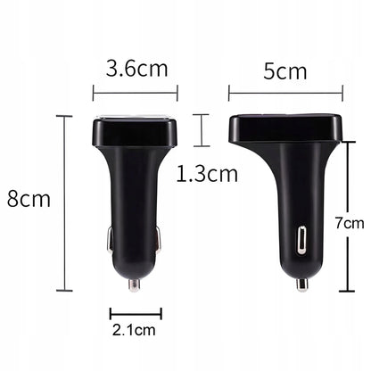 RETOO E089 automobilinis FM Bluetooth siųstuvas, įkroviklis, audio imtuvas, 2x USB, MP3, SD