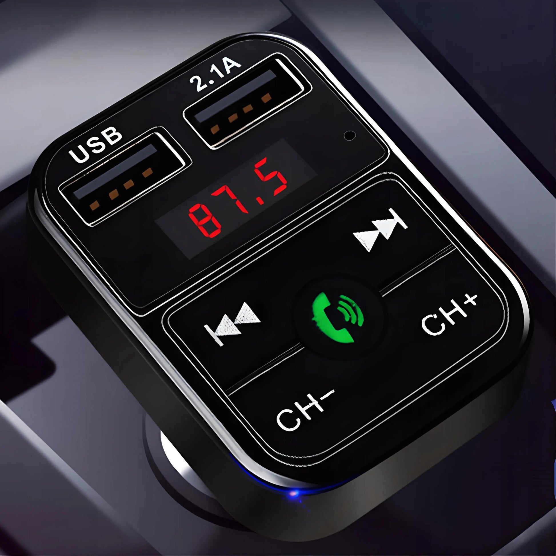RETOO E089 automobilinis FM Bluetooth siųstuvas, įkroviklis, audio imtuvas, 2x USB, MP3, SD