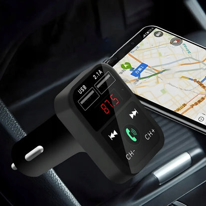 RETOO E089 automobilinis FM Bluetooth siųstuvas, įkroviklis, audio imtuvas, 2x USB, MP3, SD