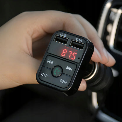 RETOO E089 automobilinis FM Bluetooth siųstuvas, įkroviklis, audio imtuvas, 2x USB, MP3, SD