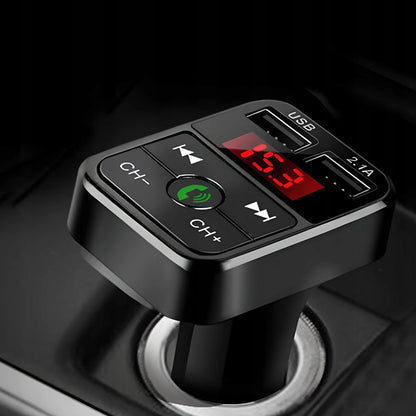 RETOO E089 automobilinis FM Bluetooth siųstuvas, įkroviklis, audio imtuvas, 2x USB, MP3, SD
