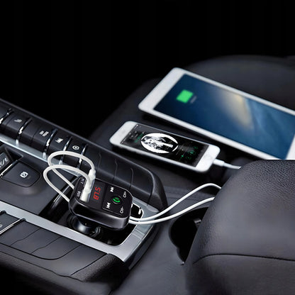 RETOO E089 automobilinis FM Bluetooth siųstuvas, įkroviklis, audio imtuvas, 2x USB, MP3, SD