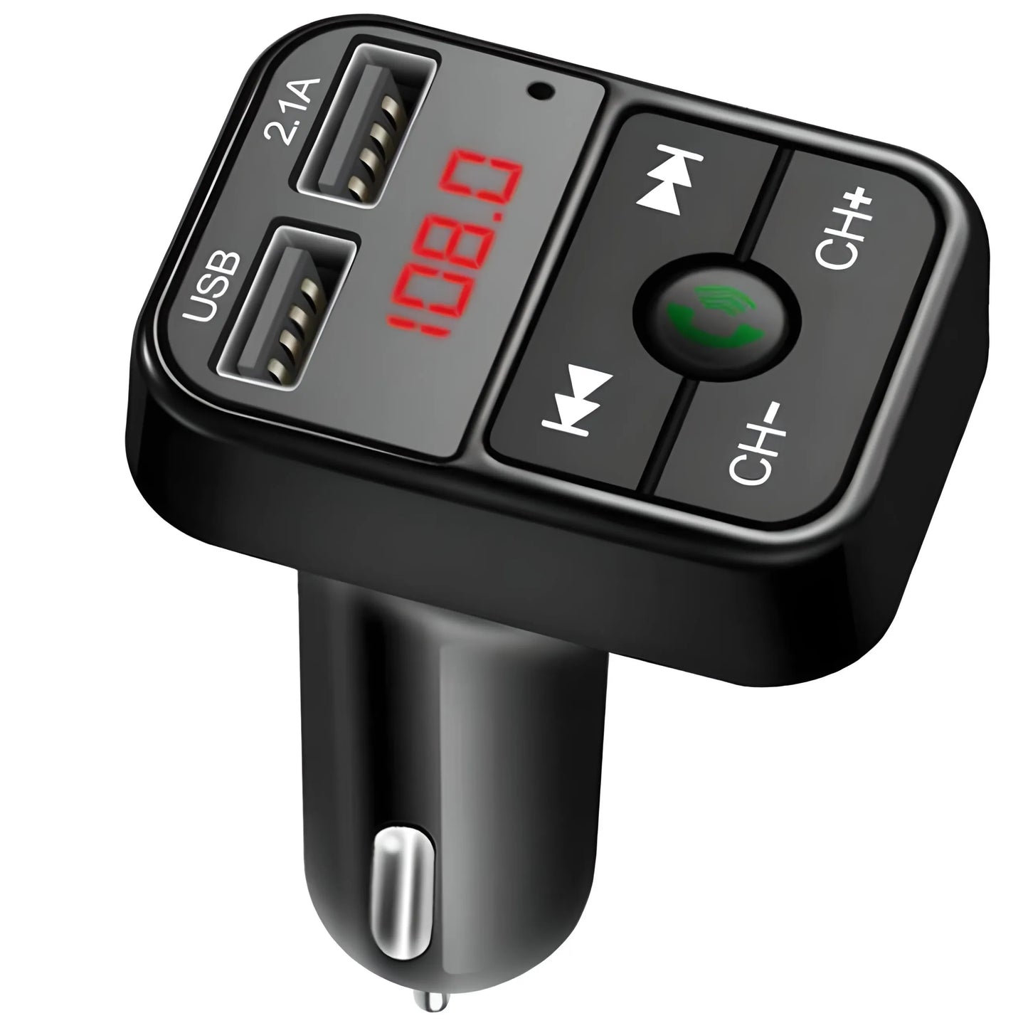 RETOO E089 automobilinis FM Bluetooth siųstuvas, įkroviklis, audio imtuvas, 2x USB, MP3, SD