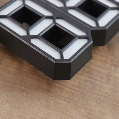 RETOO elektroninis LED laikrodis-žadintuvas su termometru, kalendoriumi ir 3D ekranu, juodas