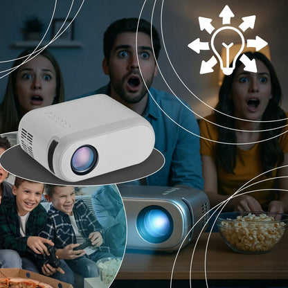 RETOO ER1160 Nešiojamas Wi-Fi projektorius, Full HD, 3000 lm