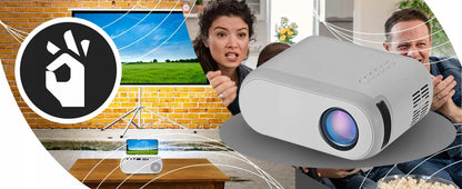 RETOO ER1160 Nešiojamas Wi-Fi projektorius, Full HD, 3000 lm