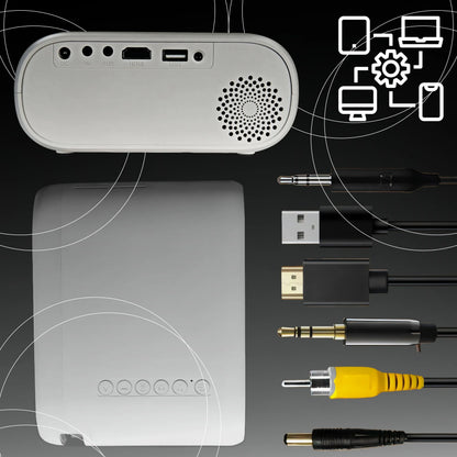 RETOO ER1160 Nešiojamas Wi-Fi projektorius, Full HD, 3000 lm