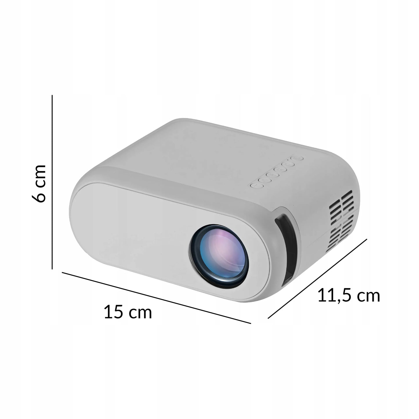 RETOO ER1160 Nešiojamas Wi-Fi projektorius, Full HD, 3000 lm