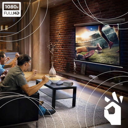 RETOO ER1160 Nešiojamas Wi-Fi projektorius, Full HD, 3000 lm