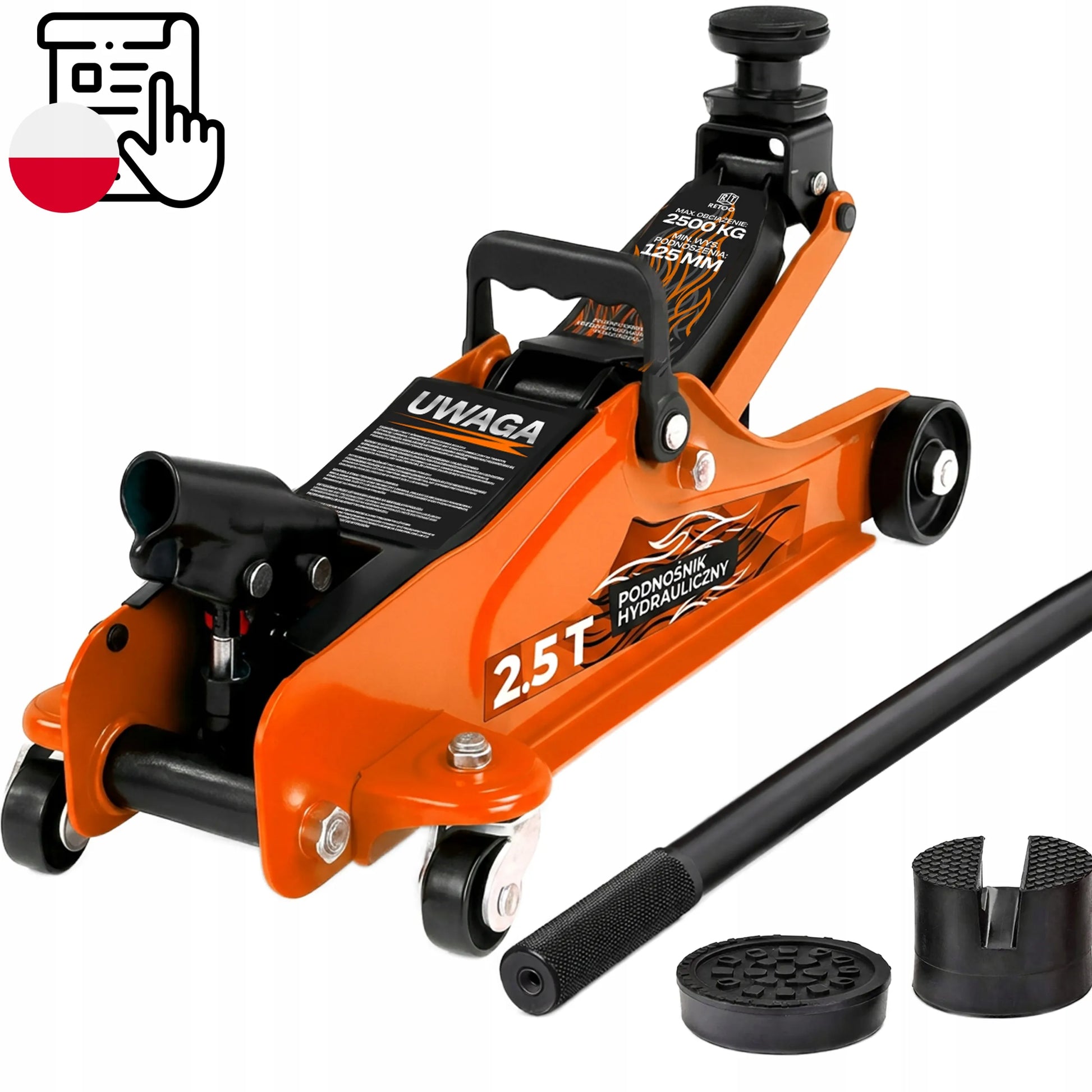 RETOO hidraulinis automobilinis keltuvas „varlė“ 2,5T, 399 mm