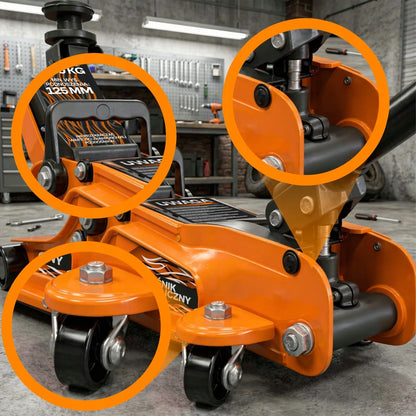 RETOO hidraulinis automobilinis keltuvas „varlė“ 2,5T, 399 mm