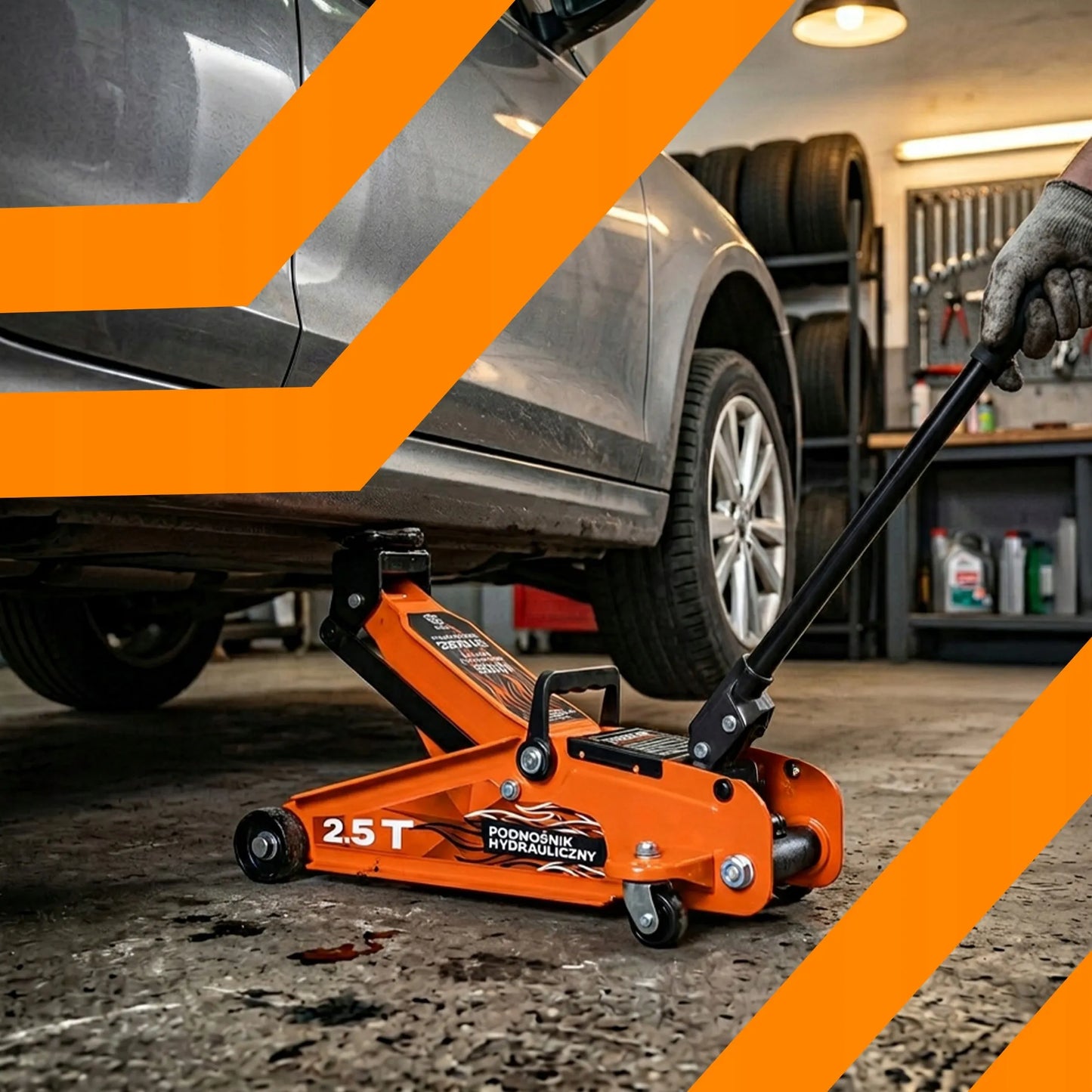 RETOO hidraulinis automobilinis keltuvas „varlė“ 2,5T, 399 mm