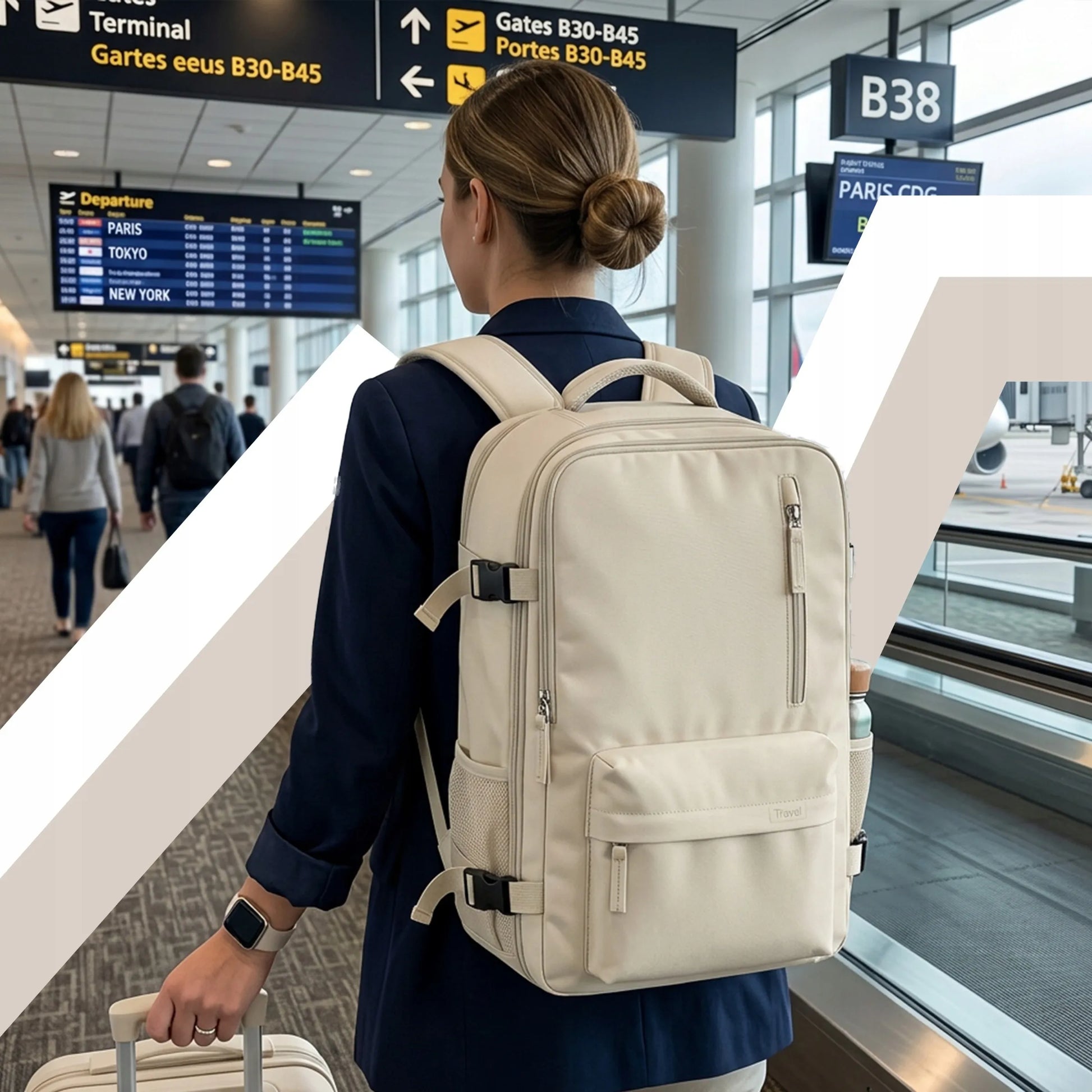 RETOO kelioninė kuprinė rankiniam bagažui 40x30x20 Ryanair Wizzair