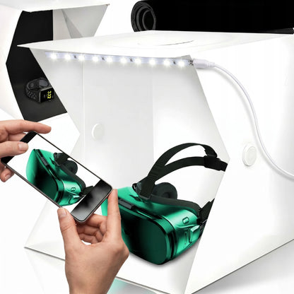 RETOO LED fotonamas be šešėlių studijinėms nuotraukoms, baltas / juodas