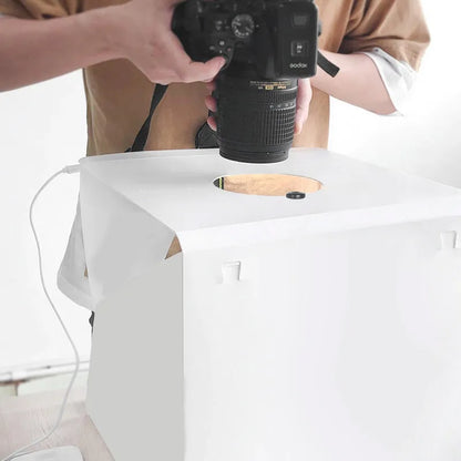 RETOO LED fotonamas be šešėlių studijinėms nuotraukoms, baltas / juodas