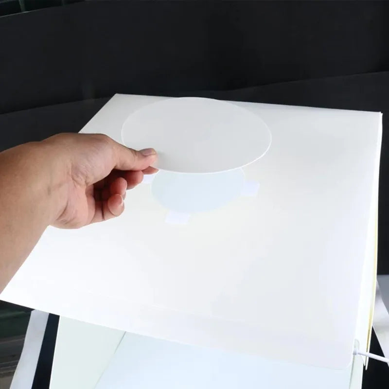 RETOO LED fotonamas be šešėlių studijinėms nuotraukoms, baltas / juodas