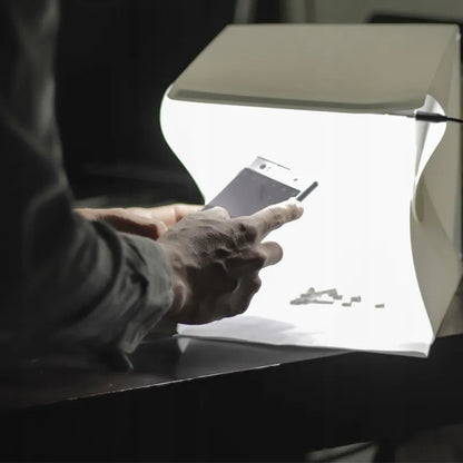 RETOO LED fotonamas be šešėlių studijinėms nuotraukoms, baltas / juodas