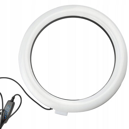 RETOO LED žiedinė asmenukių lempa makiažui su stovu, skirta nuotraukoms ir vaizdo įrašams, USB