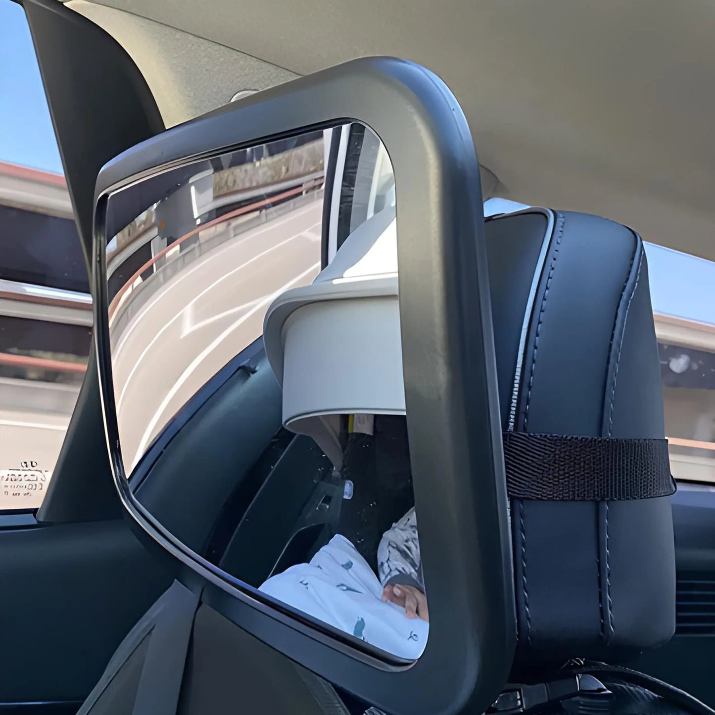 RETOO M021 automobilinis vaiko stebėjimo veidrodėlis su 360° reguliavimu