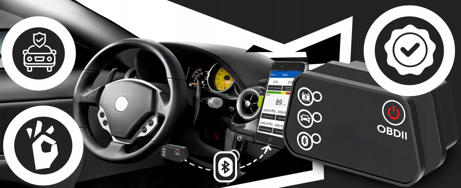 RETOO OBD2 Bluetooth diagnostikos sąsaja, lenkų kalba, klaidų trynimo testeris