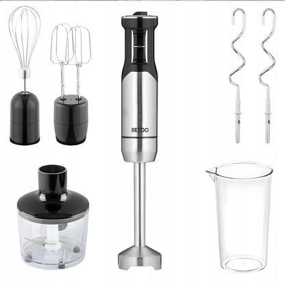 RETOO OR1106 1200 W universalus rankinis trintuvas su smulkintuvu ir plakimo priedais