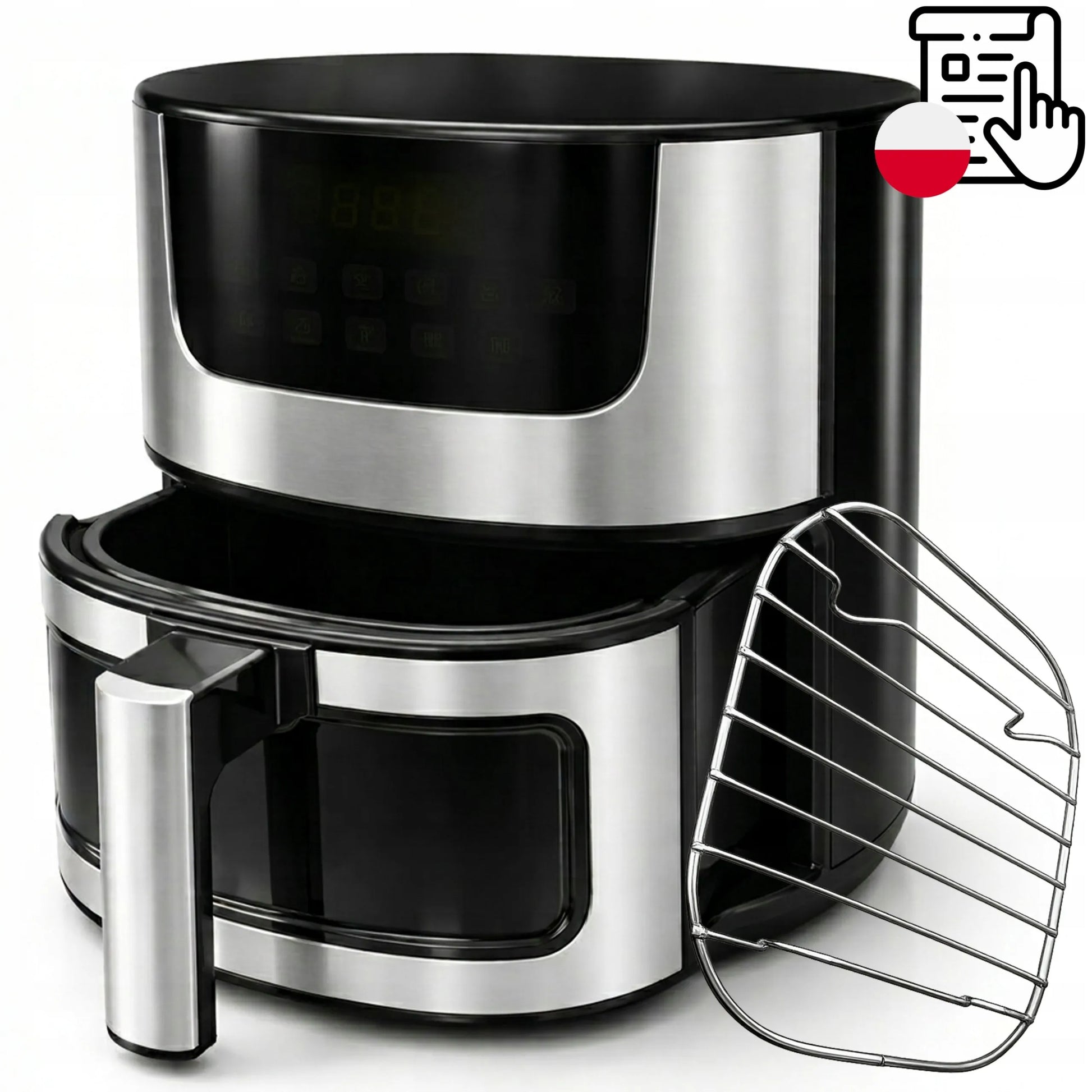 RETOO oro gruzdintuvė AIR FRYER 7L orkaitė 1500W 7 režimai