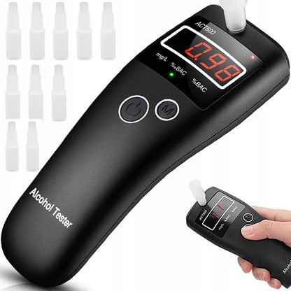 RETOO R-E263 tikslus skaitmeninis alkoholio matuoklis su LCD ekranu ir 10 kandiklių