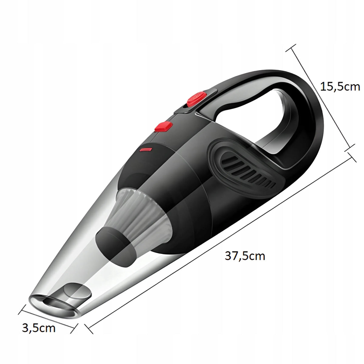 RETOO rankinis automobilinis dulkių siurblys 12 V, 120 W, 4200 Pa, HEPA, galingas, su antgalių rinkiniu
