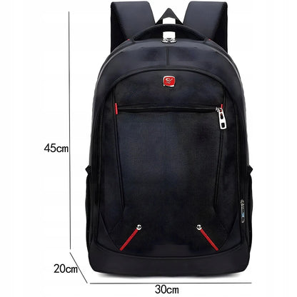RETOO SR283 vyriška ir moteriška miesto kuprinė darbui bei mokyklai, juoda, 30 l, atspari drėgmei