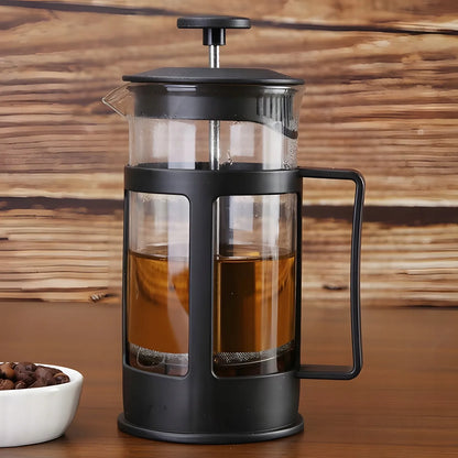 RETOO stiklinis French Press kavos ir arbatos plikiklis, 1 l