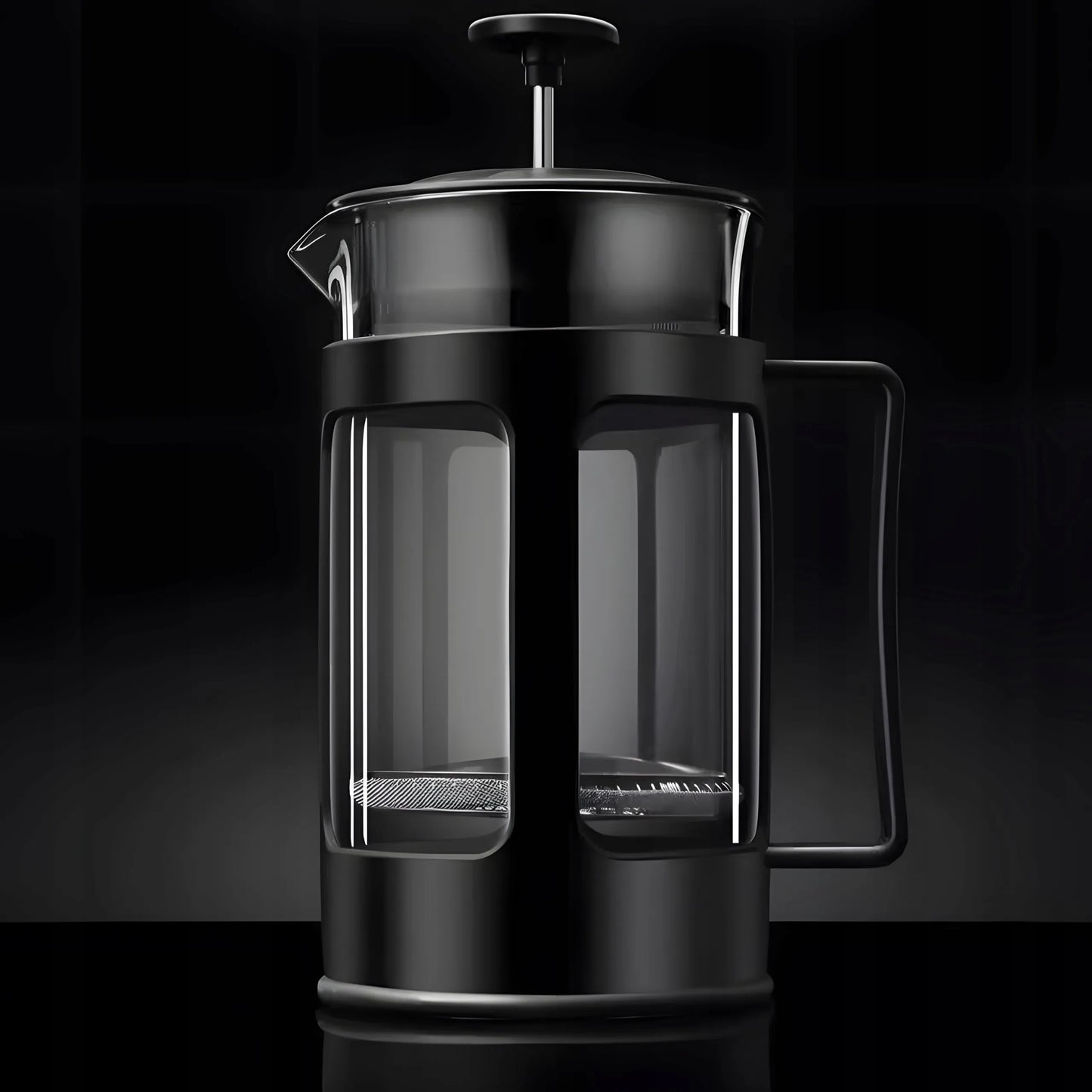 RETOO stiklinis French Press kavos ir arbatos plikiklis, 1 l
