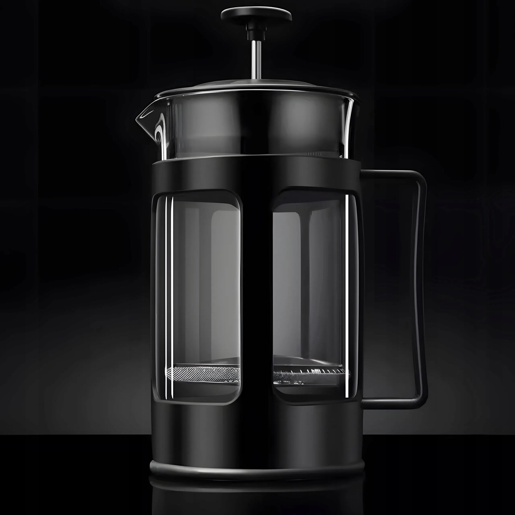 RETOO stiklinis French Press kavos ir arbatos plikiklis, 1 l