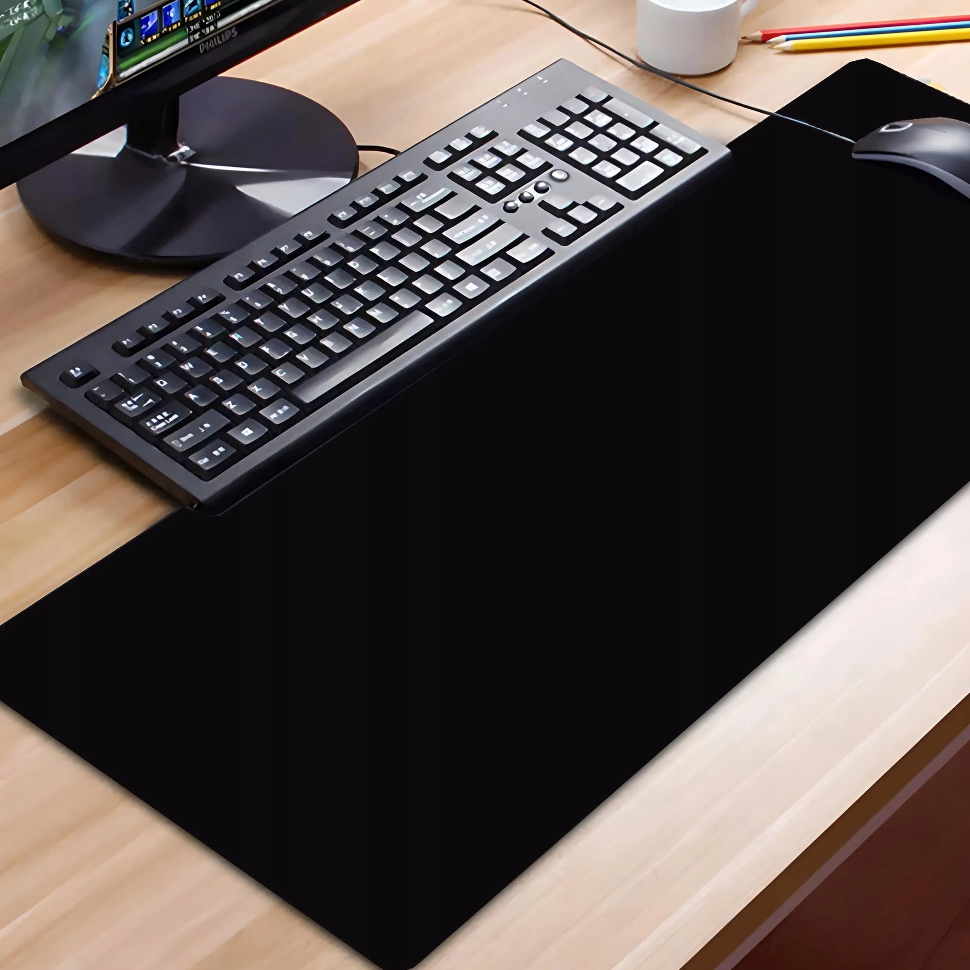 RETOO XXL žaidimų stalo kilimėlis pelei 100x50 cm neslystantis